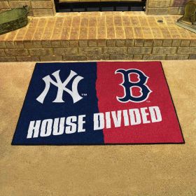MLB - Yankees - Red Sox House Divided Rug 33.75"x42.5"