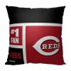 [Personalization Only] OFFICIAL MLB Colorblock Personalized Pillow - Cincinnati Reds