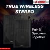 5 Core Powered PA Speaker ‚Ä¢ 1500W Peak Portable Active Powered DJ Audio System ‚Ä¢ w Bluetooth 5.1 ‚Ä¢ SD USB AUX MIC FM RCA Input ‚Ä¢ 2 Wireless UH