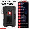 5 Core Powered PA Speaker ‚Ä¢ 1500W Peak Portable Active Powered DJ Audio System ‚Ä¢ w Bluetooth 5.1 ‚Ä¢ SD USB AUX MIC FM RCA Input ‚Ä¢ 2 Wireless UH