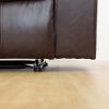 82 Inch Modern Bonded Leather 3 Seater Sofa Couch With 2 Cup Holders And Two Recliner Chaise,Recliner Sofa With Padded Armrest For Living Room,Dorm Br