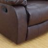 82 Inch Modern Bonded Leather 3 Seater Sofa Couch With 2 Cup Holders And Two Recliner Chaise,Recliner Sofa With Padded Armrest For Living Room,Dorm Br