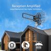 TA-851B 360¬∞Rotation UV Dual Frequency 45-860MHz 22-38dB Open Antenna Silver