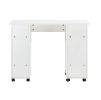 Home Office Computer Desk Table with Drawers White 41.73''L 17.72\'\'W 31.5\'\'H