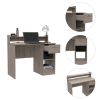 Charlotte Computer Desk with 2 Storage Shelves and Drawer