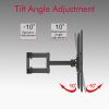 26-55 Inch Double Pendulum Large Base TV Stand TMDS-105 Bearing 40Kg/Vese400*400/Upper And Lower-10~ 10¬∞