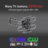 TA-851B 360¬∞Rotation UV Dual Frequency 45-860MHz 22-38dB Open Antenna Silver