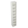 8-Tier Media Tower Rack, CD DVD Slim Storage Cabinet with Adjustable Shelves, Tall Narrow Bookcase Display Bookshelf for Home Office,Multi-functional