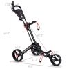 The All Terrain Durable Foldable Multi-Wheel Golf Pull Push Cart Trolley