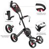 The All Terrain Durable Foldable Multi-Wheel Golf Pull Push Cart Trolley