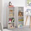 8-Tier Media Tower Rack, CD DVD Slim Storage Cabinet with Adjustable Shelves, Tall Narrow Bookcase Display Bookshelf for Home Office,Multi-functional
