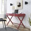 Computer Desk with Storage, Solid Wood Desk with Drawers, Modern Study Table for Home Office,Small Writing,