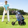The All Terrain Durable Foldable Multi-Wheel Golf Pull Push Cart Trolley