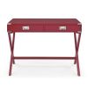 Computer Desk with Storage, Solid Wood Desk with Drawers, Modern Study Table for Home Office,Small Writing,