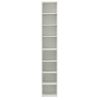 8-Tier Media Tower Rack, CD DVD Slim Storage Cabinet with Adjustable Shelves, Tall Narrow Bookcase Display Bookshelf for Home Office,Multi-functional